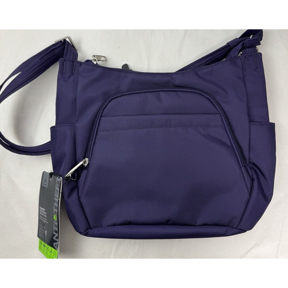Travelon Anti-Theft Classic Crossbody Bucket Bag NWT
